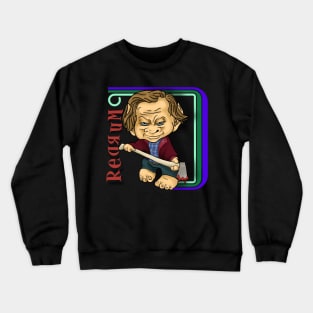 Typewriter terror troll Crewneck Sweatshirt